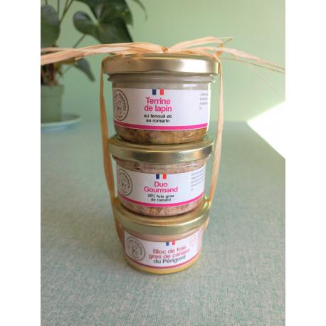 LOT DE 3 TERRINES 3x90GR - LES P'TITS MACHONS DELPON