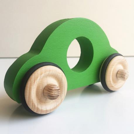 Auto en bois recyclé, jouet en bois, petite voiture -  France