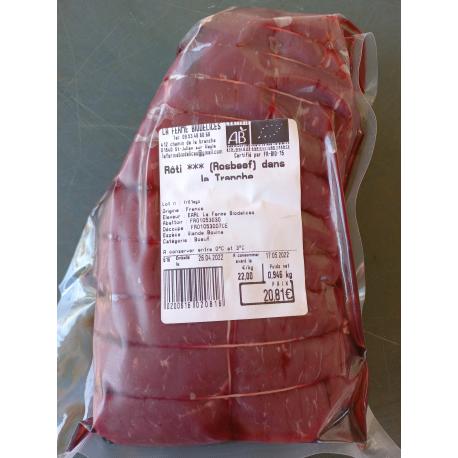 ROSBEEF BOEUF - 1KG - LA FERME BIODELICES