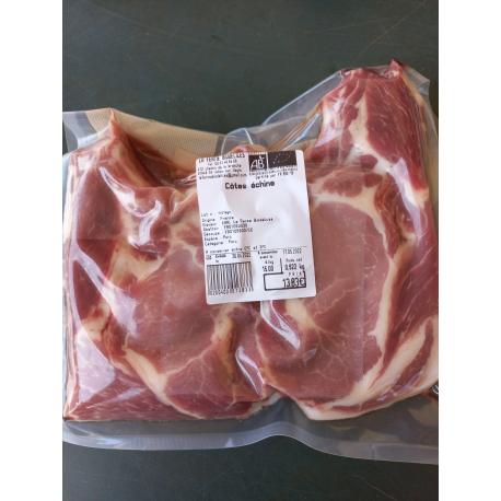 COTES ECHINES DE PORC - 1KG - LA FERME BIODELICES